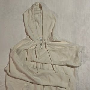 Old navy cream zip up hoodie